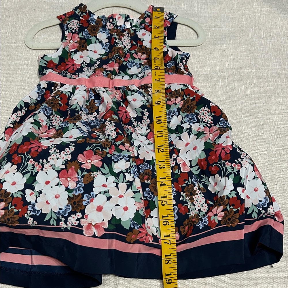 Janie and Jack A Study in Florals Tulle Dress 12/18 Months Navy Formal - Picture 11 of 13